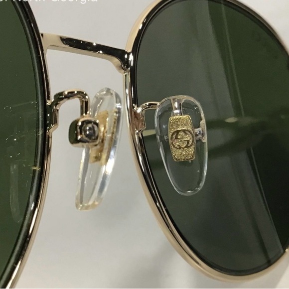 Gucci GG1017-SK-002 Green/Gold 58mm New sunglasses (no box) - Picture 6 of 8